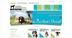 Desktop Screenshot of meinpartnerhund.de